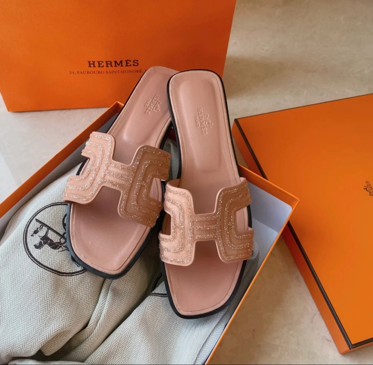 Hermès women's sandals custom
