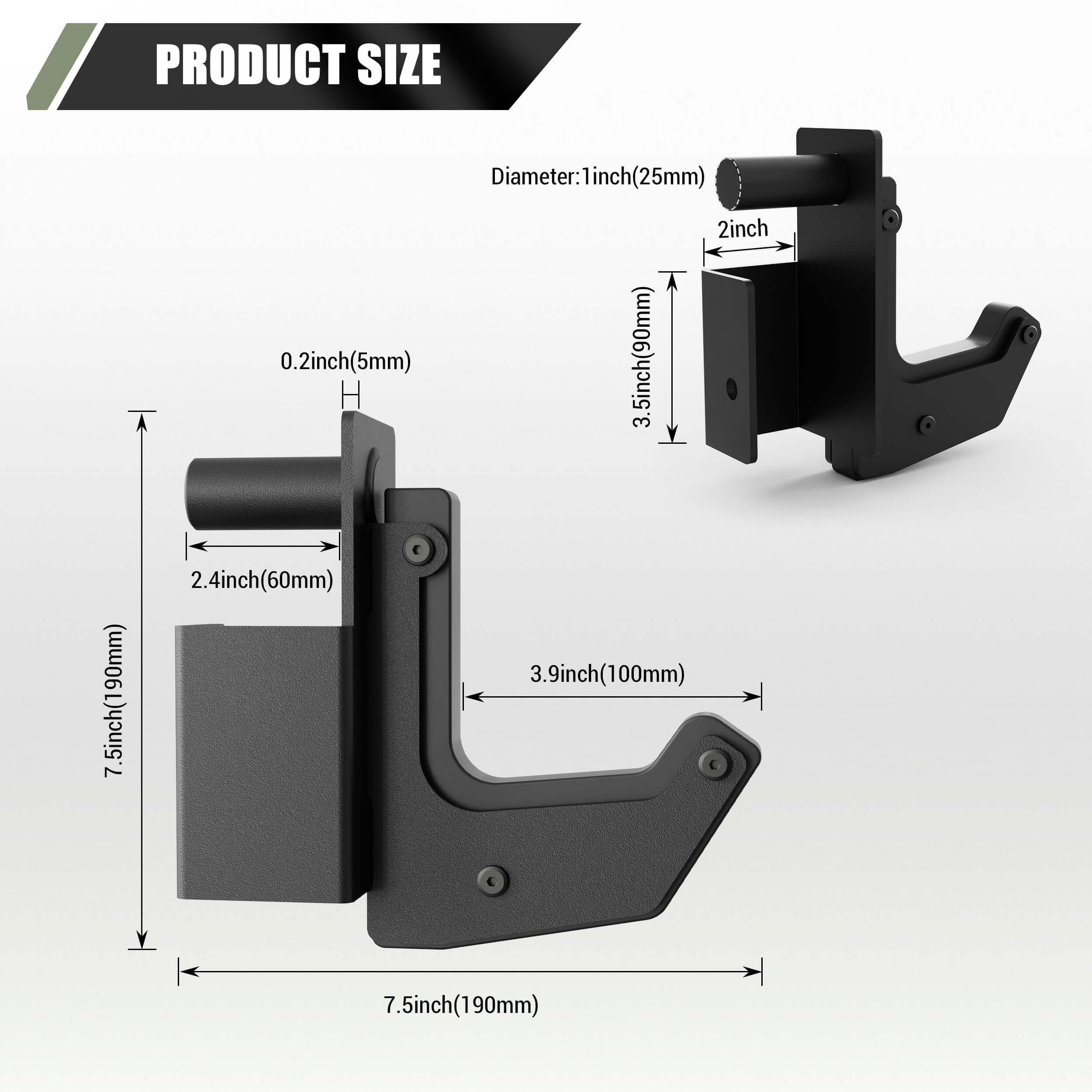 Major Fitness Sandwich J-Hooks