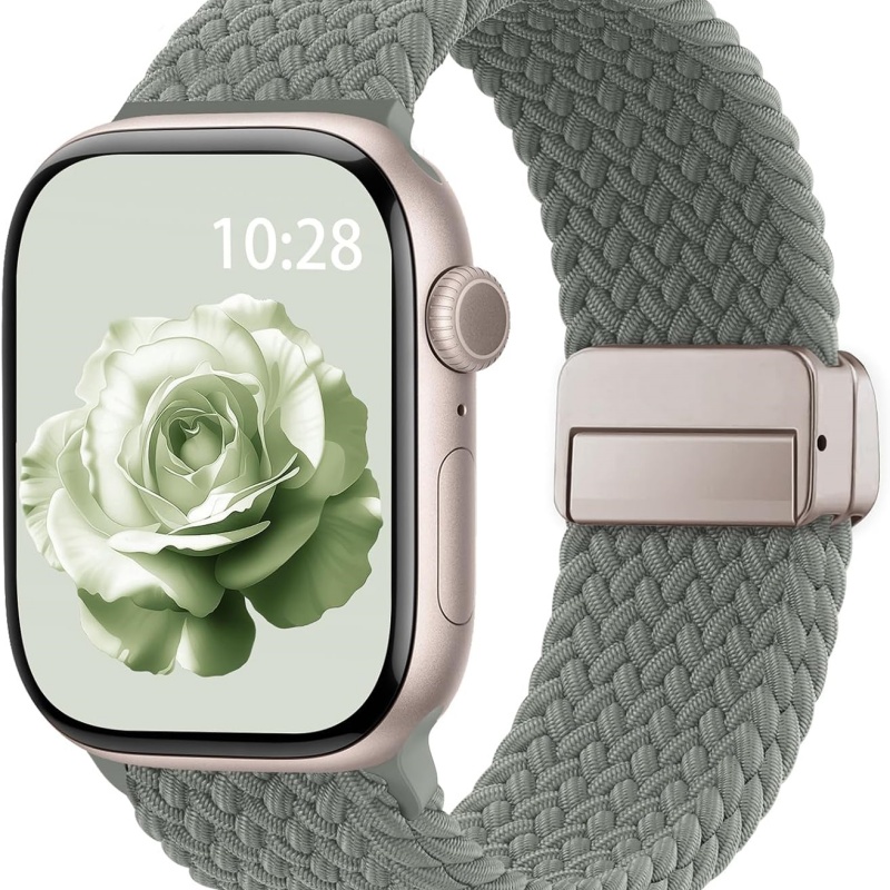 STRAPTIQUE Braided Stretchy Band Compatible with Apple Watch Bands