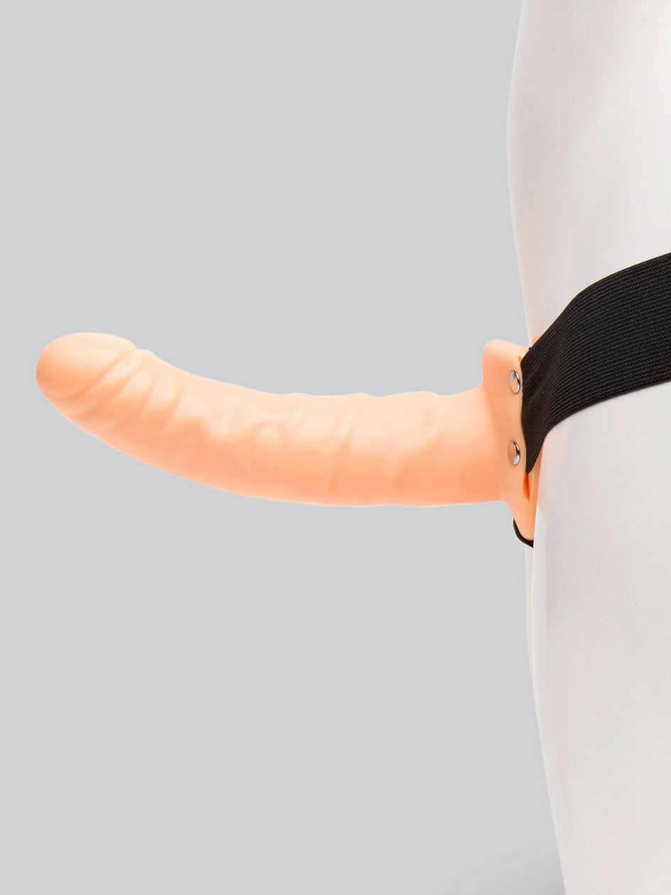 Lovehoney Perfect Partner Unisex Hollow Vibrating Strap-On 8 Inch