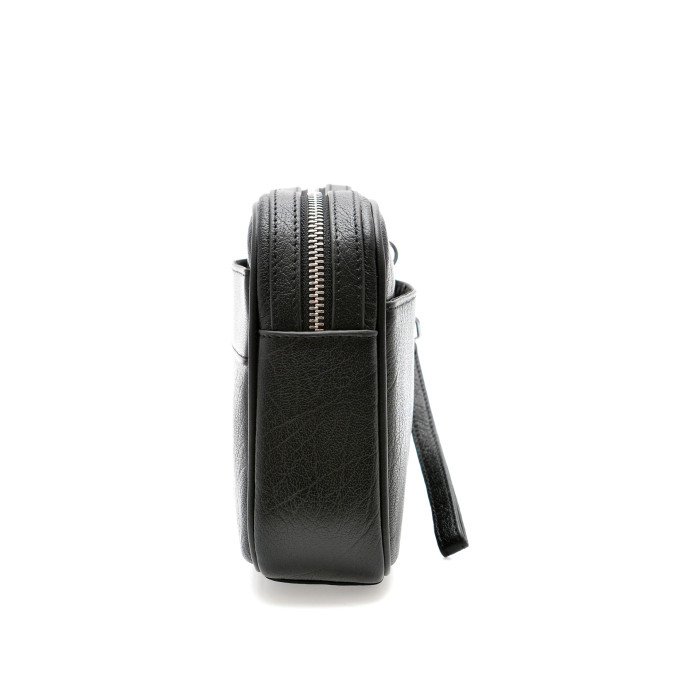 Borseta MARIO FERRETTI neagra, 1001, din piele naturala