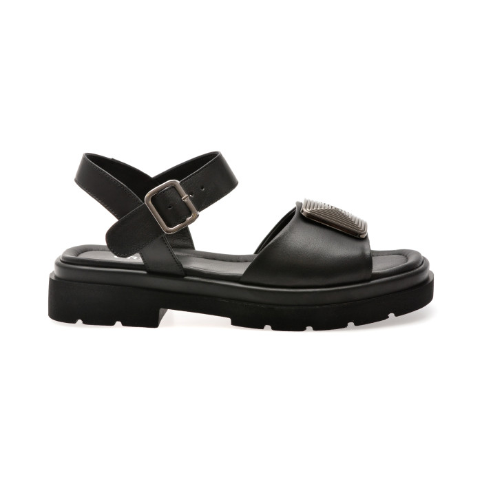 Sandale GRYXX negre, 220380, din piele naturala