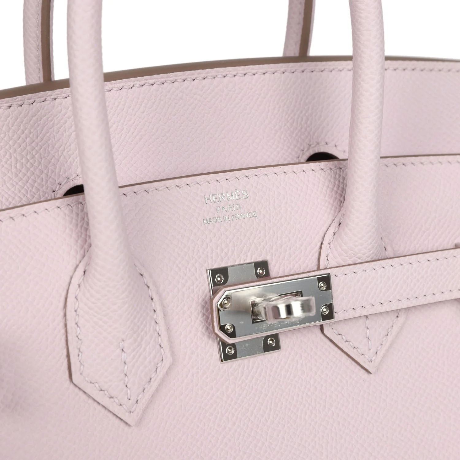 Hermes Birkin Sellier 25 Mauve Pale Epsom Palladium Hardware