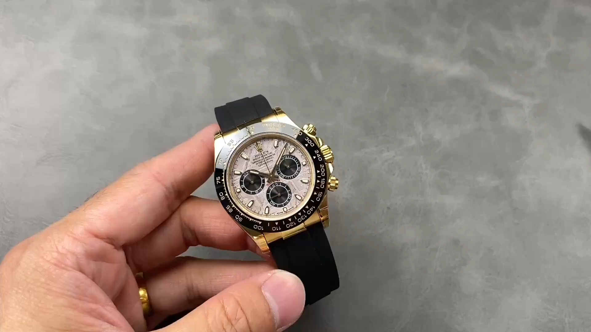 Rolex Cosmograph Daytona 116518LN Meteorite and Black Index Dial 40mm Mens Replica Watch
