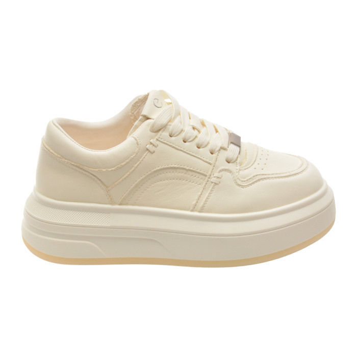 Pantofi sport EPICA albi, 2609, din piele naturala