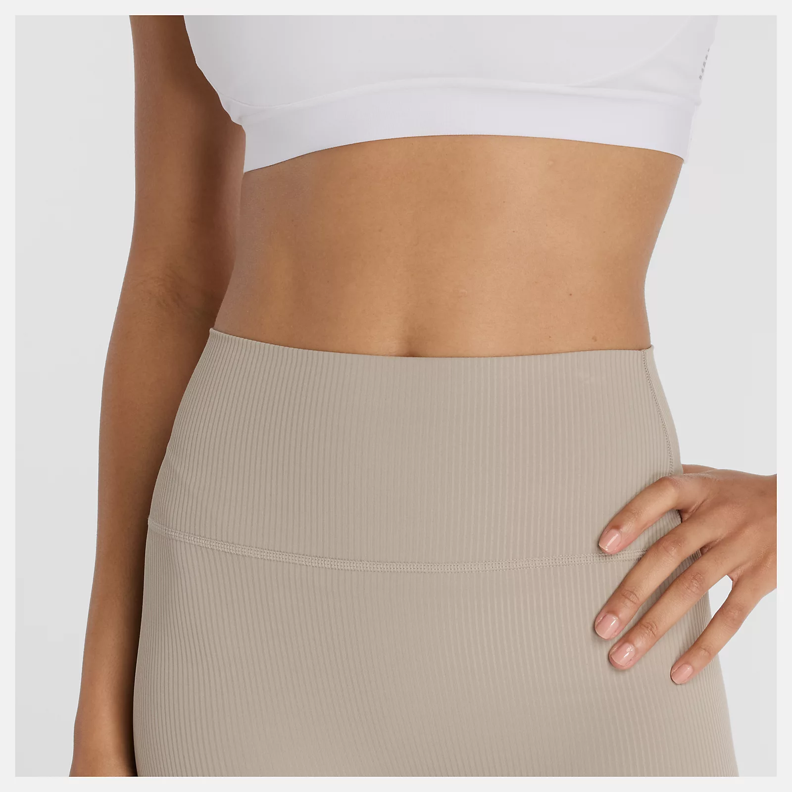 Ribbed High Rise Short 6