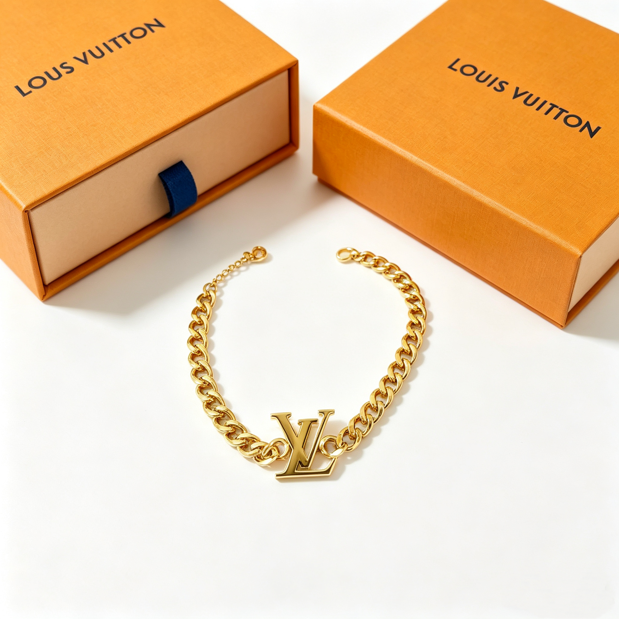 L — Metal Cuban Link Bracelet Style2