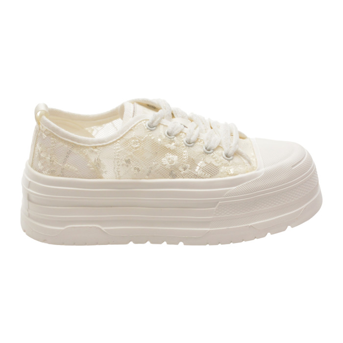 Pantofi sport GRYXX albi, C1190, din material textil