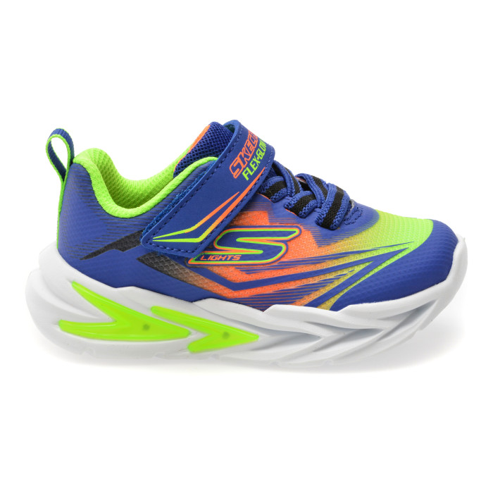 Pantofi sport SKECHERS albastri, FLEX-GLOW ULTRA, din material textil
