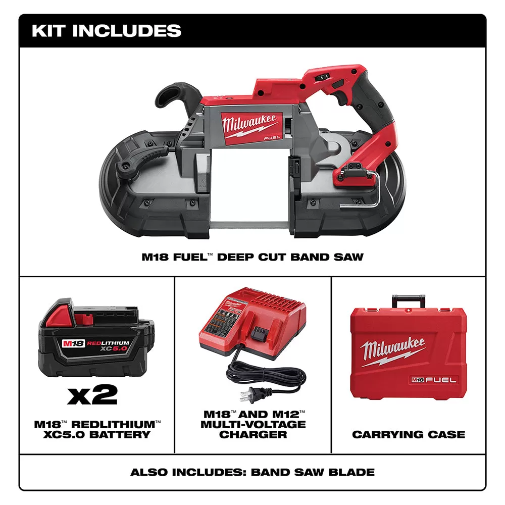 Milwaukee 2729-22 M18 FUEL 18V Deep Cut Band Saw Kit