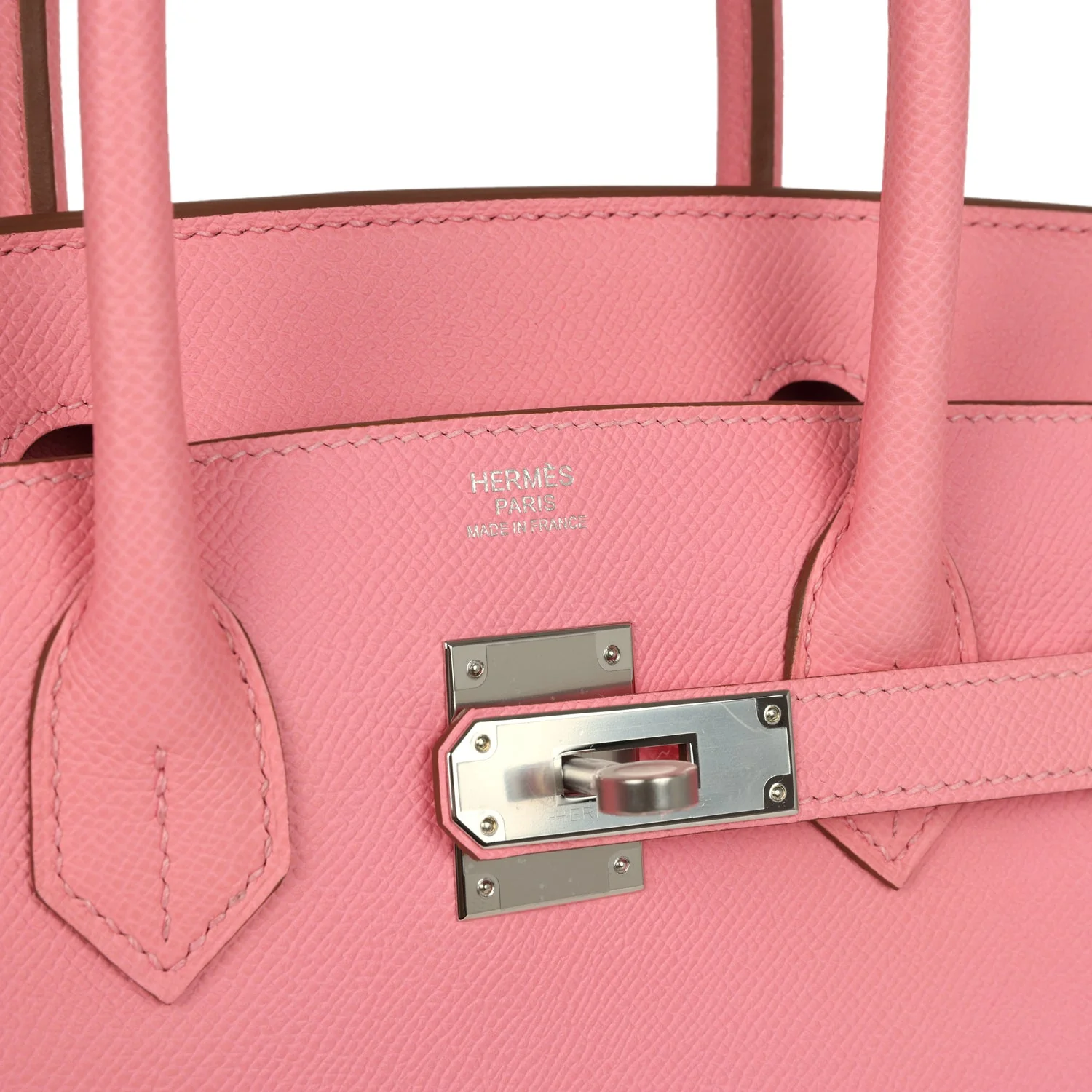 Hermes Birkin 30 Rose Confetti Epsom Palladium Hardware