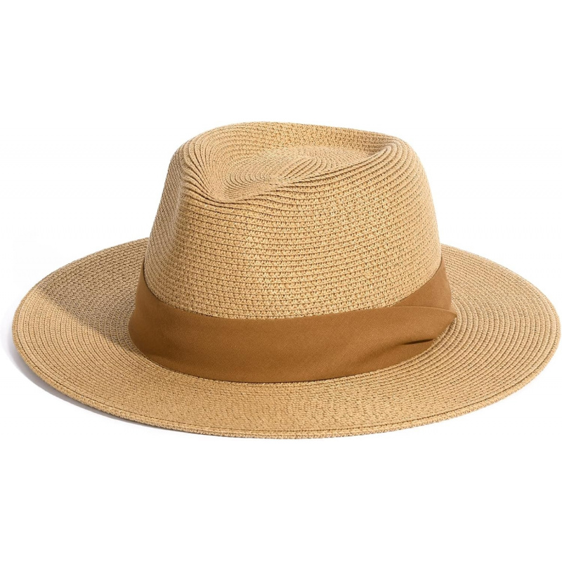 Women's Men's Wide Brim Straw