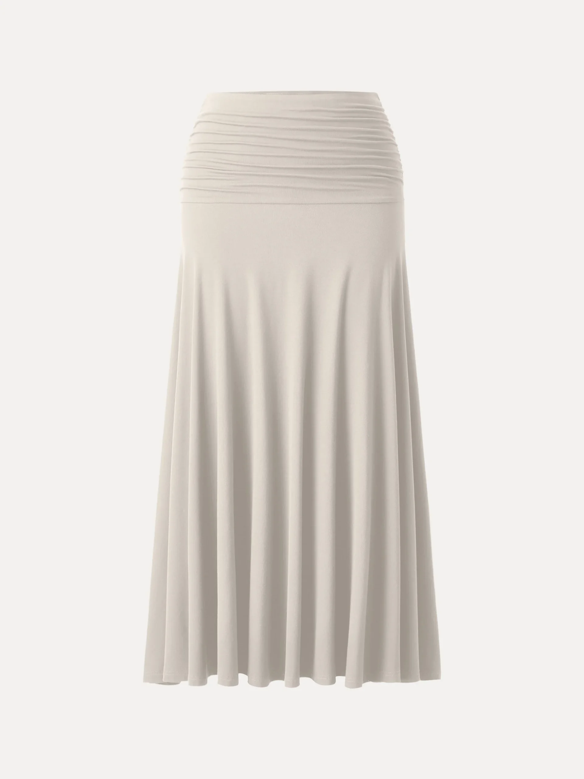 Ultrasoft Mid Rise A-line Ruched Maxi Skirt