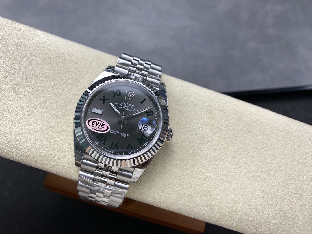 Rolex Datejust 126334 0022 41mm Slate Grey Roman Dial Men's Watch