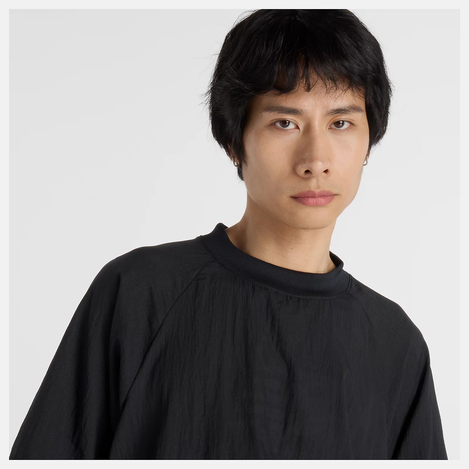 NB Grey Woven T-Shirt