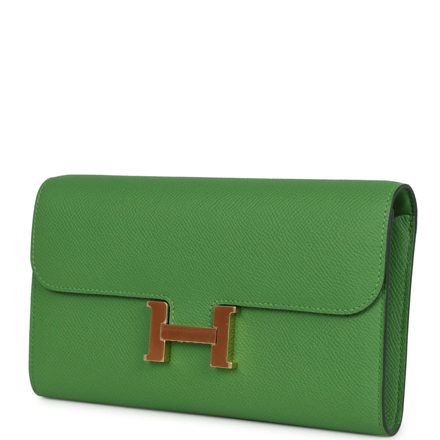 Hermes Constance Wallet To Go Vert Yucca Epsom Gold Hardware