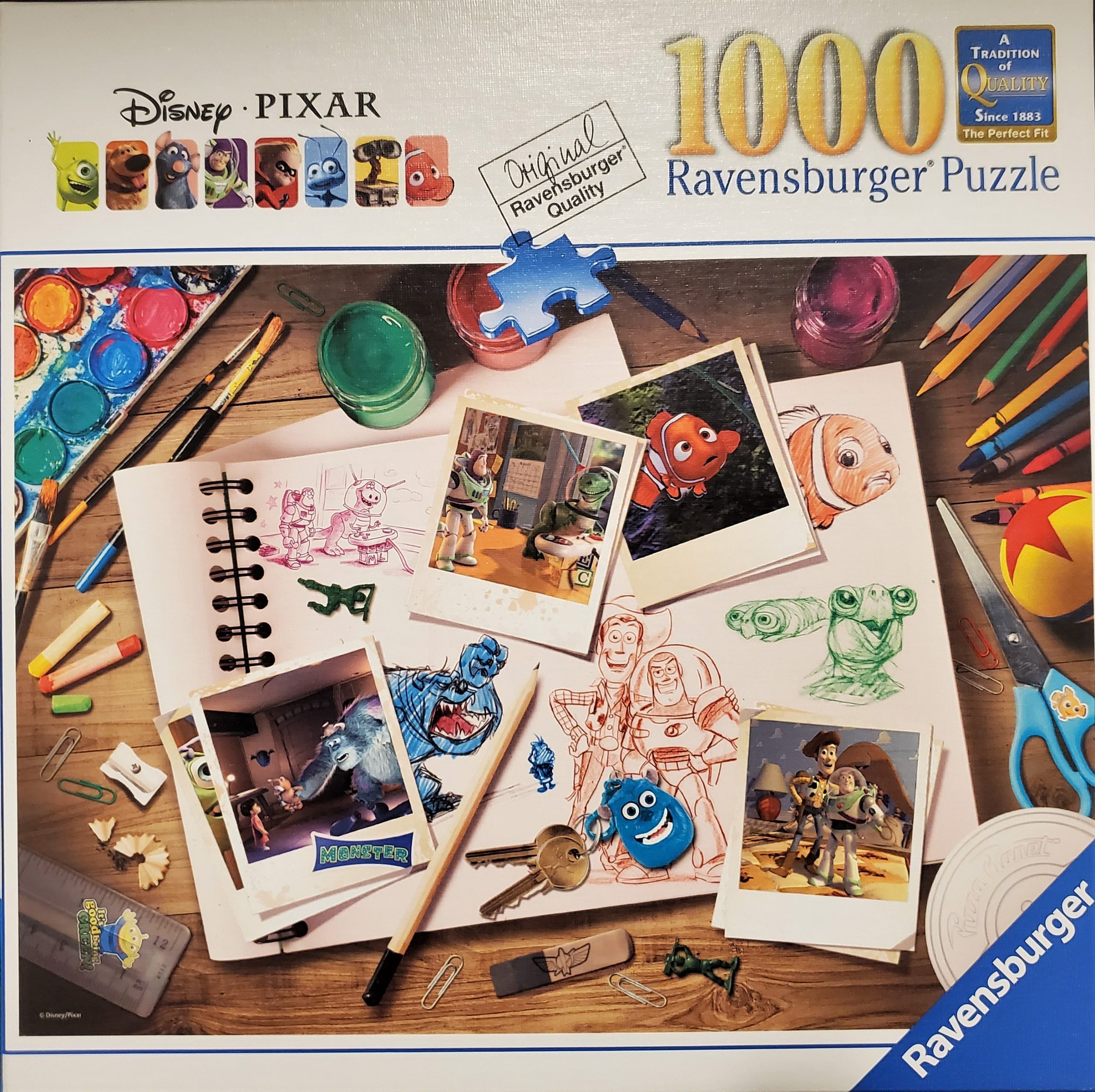 Pixar Sketches 1000 Piece Puzzle