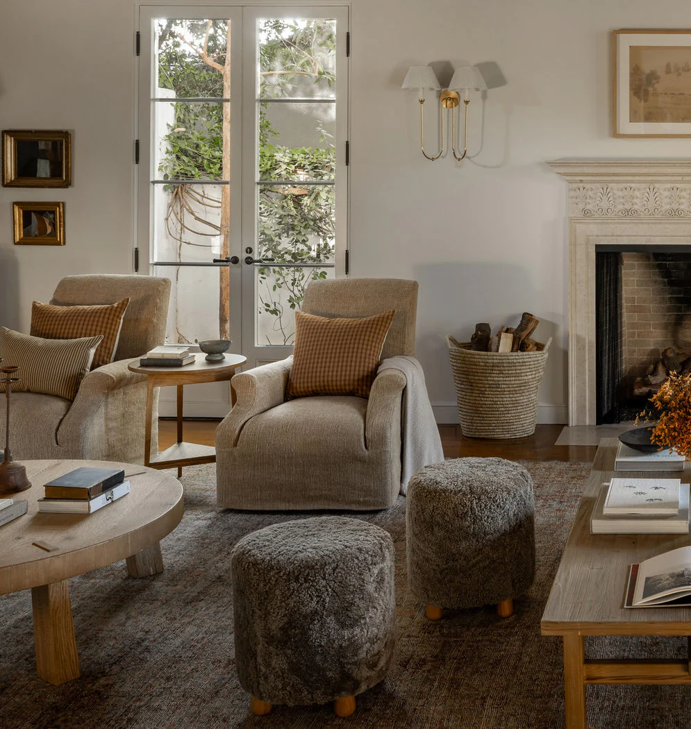 Tocho Shearling Footed Stool