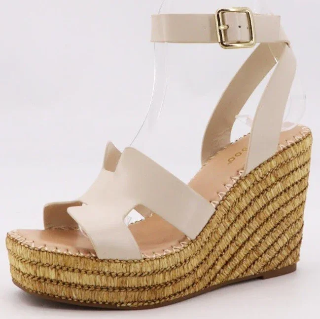 Ankle Strap Platform Wedge High Heel Sandal