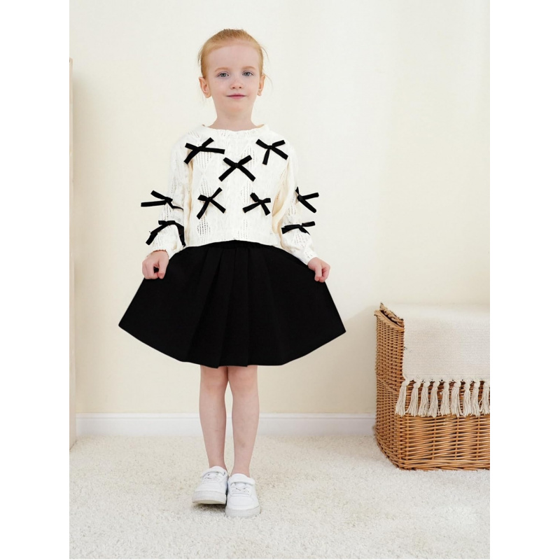 Toddler Baby Girl Fall Winter Skirt Set