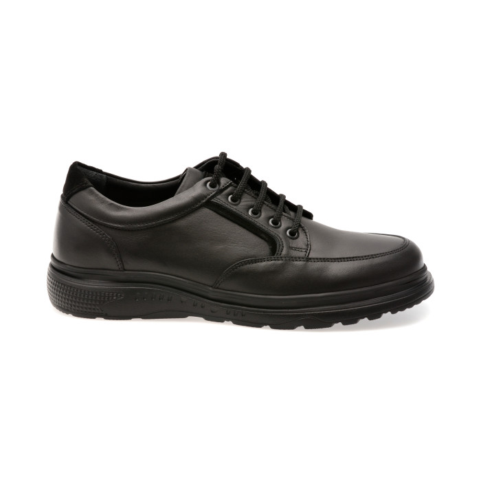Pantofi OTTER negri, 5373, din piele naturala