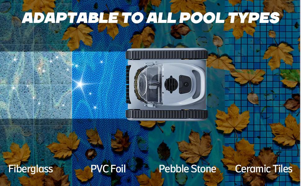 Havospark Robotic Pool Vacuum Cleaner for All Pool Shapes  -SAT 30 — Up to 2150 sq ft / 3 m Depth, 2.5L Filter Basket, Cordless & Rechargeable