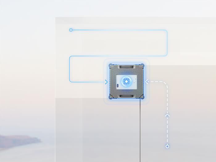 DREAME - Robot Lavavetri C1 WINDOW CLEANER-Bianco / Oro