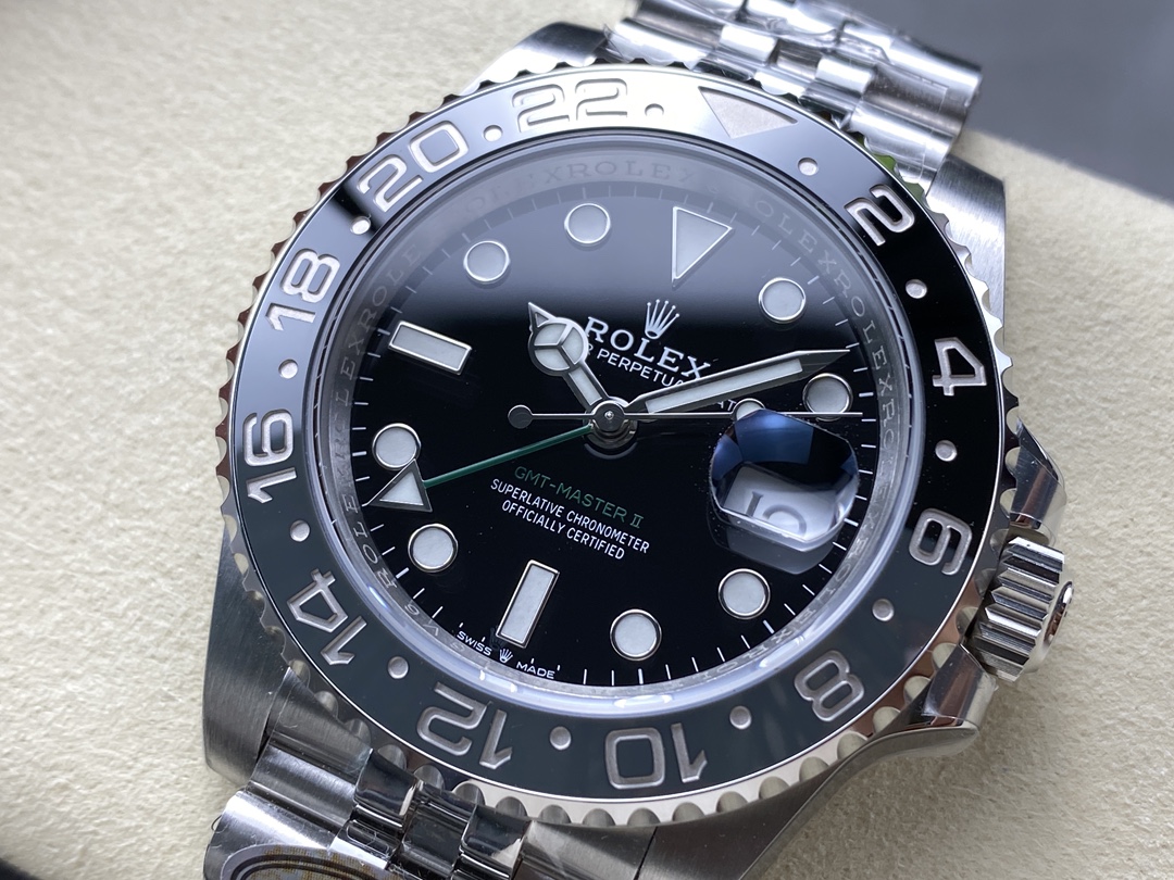 Rolex Gmt Master II Automatic Black Dial M126710GRNR 0003 40mm