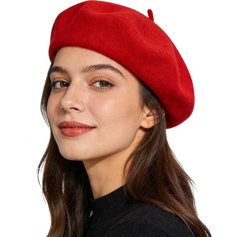 Women's French Beret Hat Solid Artist Hat