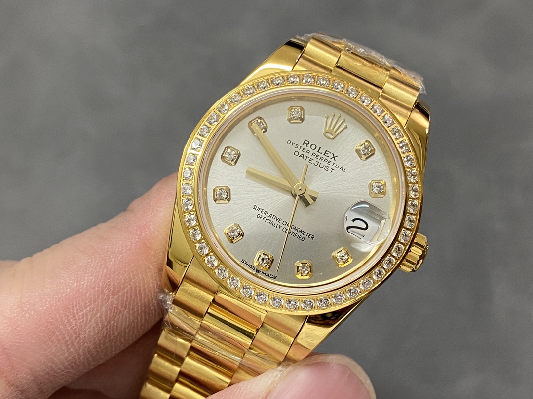 Rolex Datejust 179138 Silver Diamond Dial 26MM Lady Replica Watch