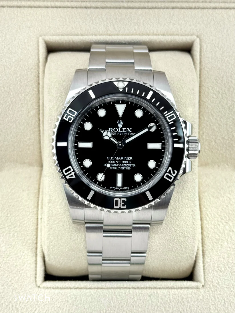 Rolex Submariner No Date Diver Watch Black Dial 40mm 114060-0002