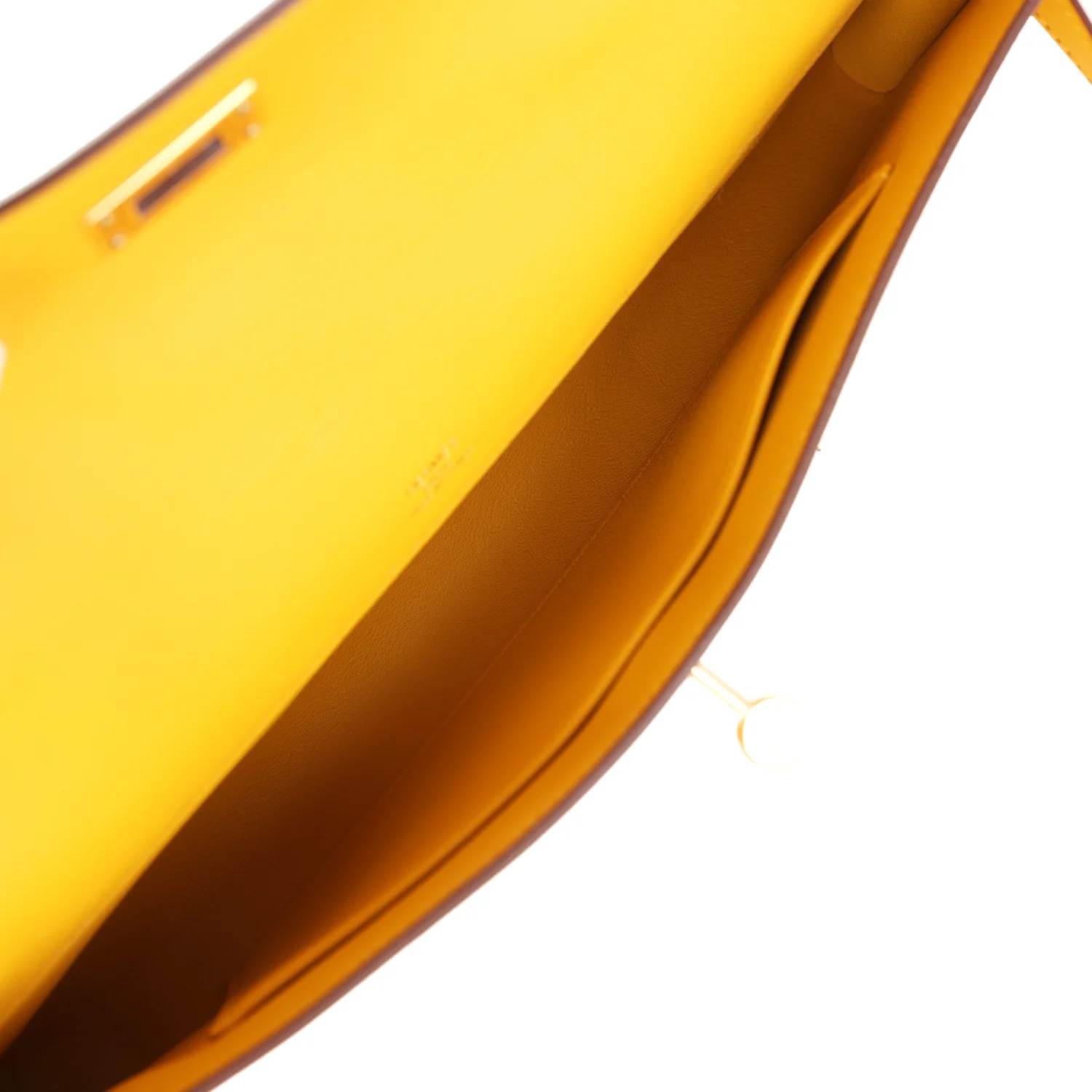 Hermes Kelly Cut Jaune Ambre Swift Gold Hardware