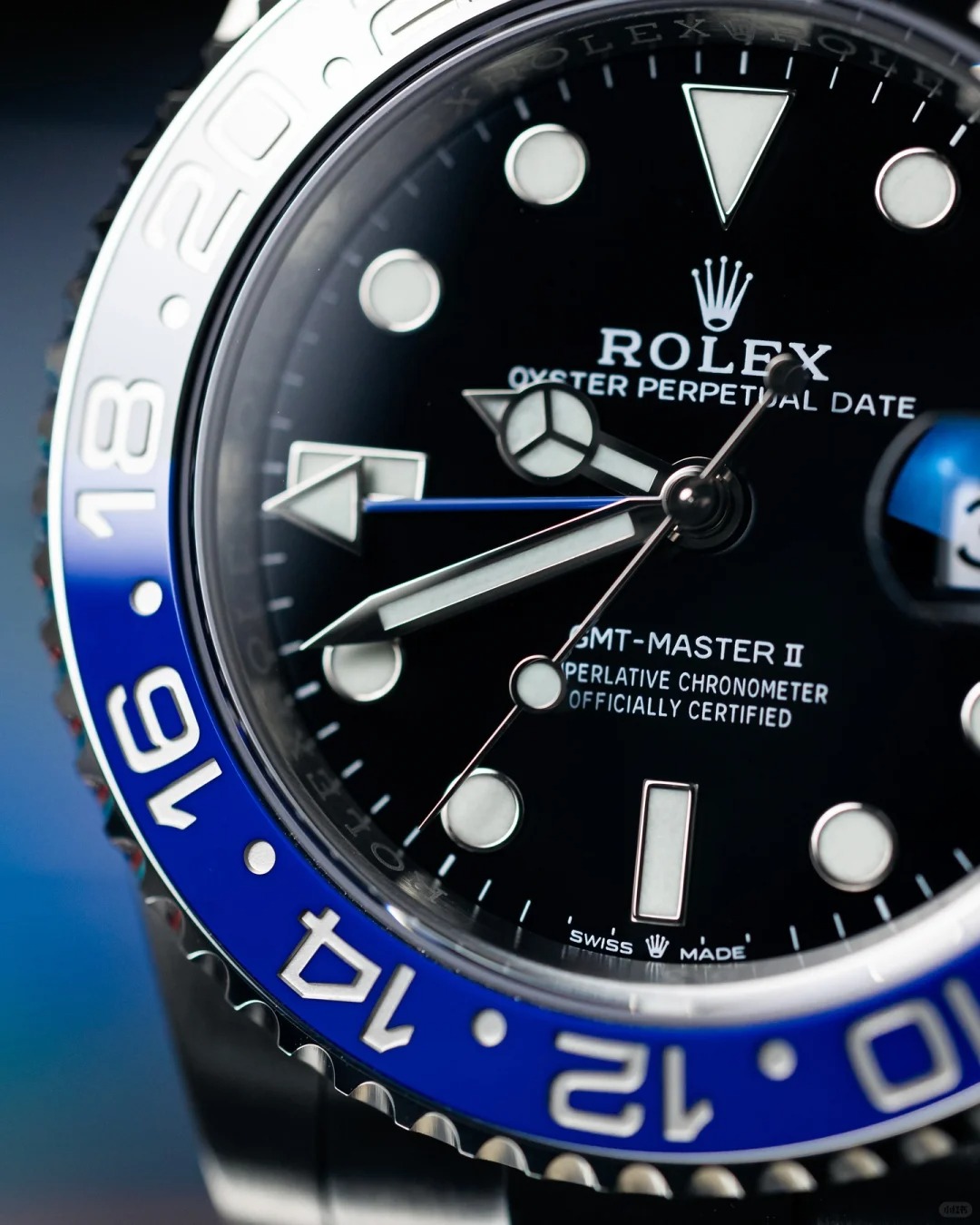 Rolex GMT Master ll Batman Oyster Bracelet Men's Watch M126710BLNR-0003