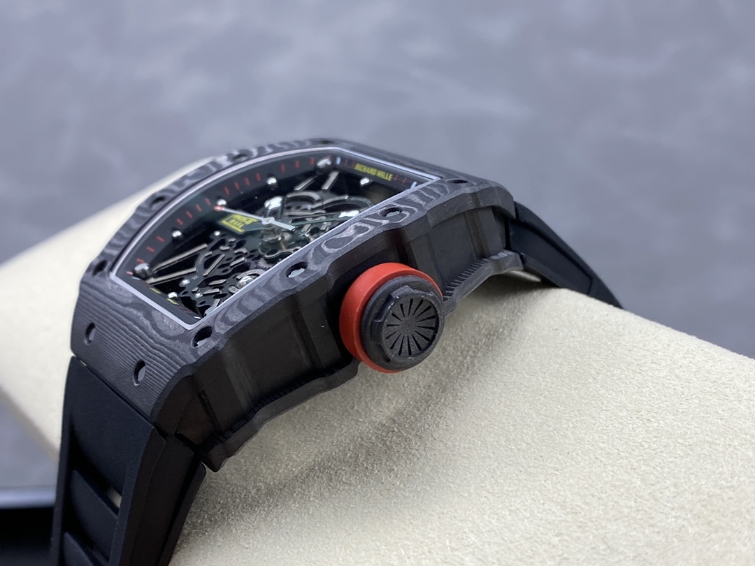 Richard Mille Rafael Nadal NTPT Carbon RM Black Rubber Strap RM035-02