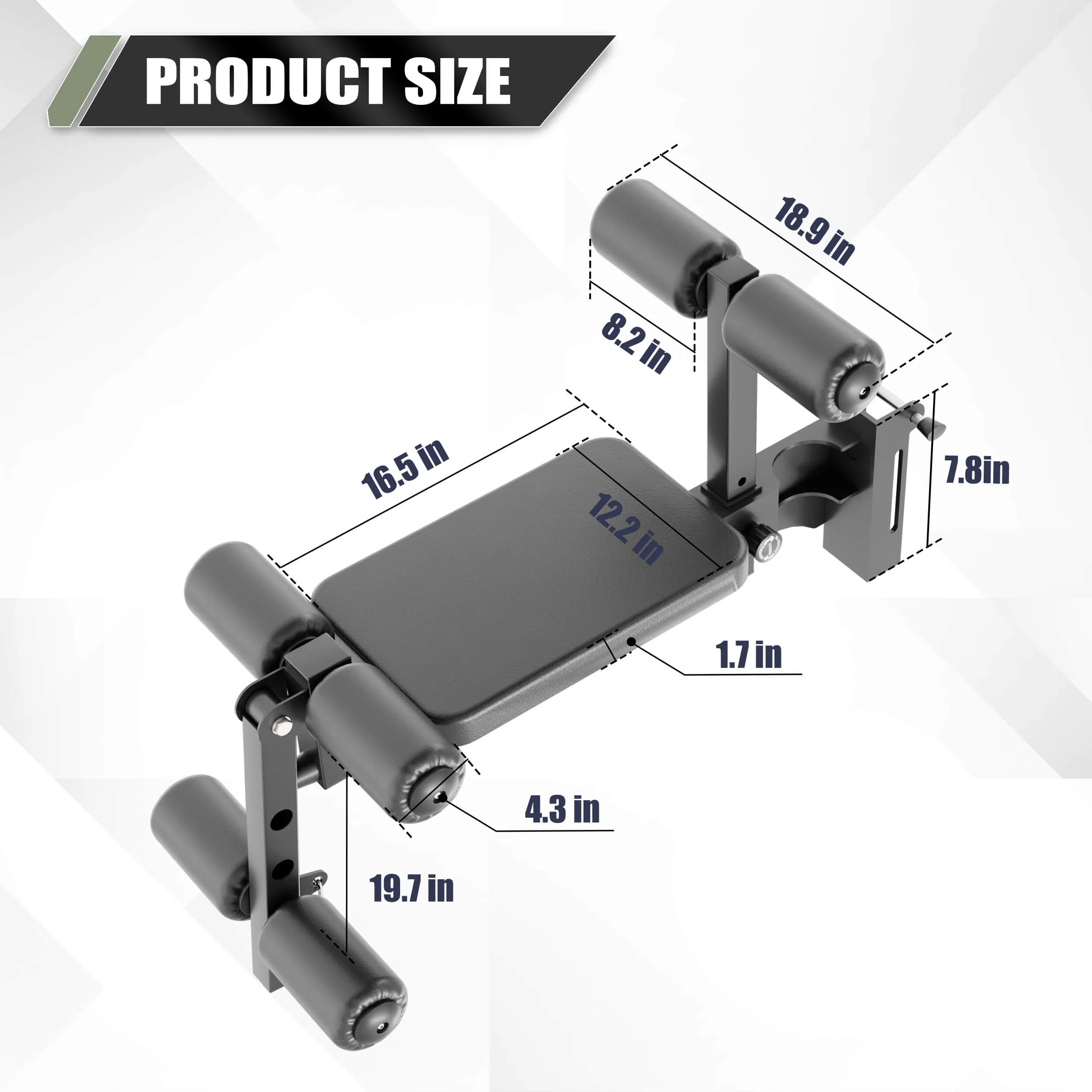 Major Fitness Rack Mounted Leg Extension