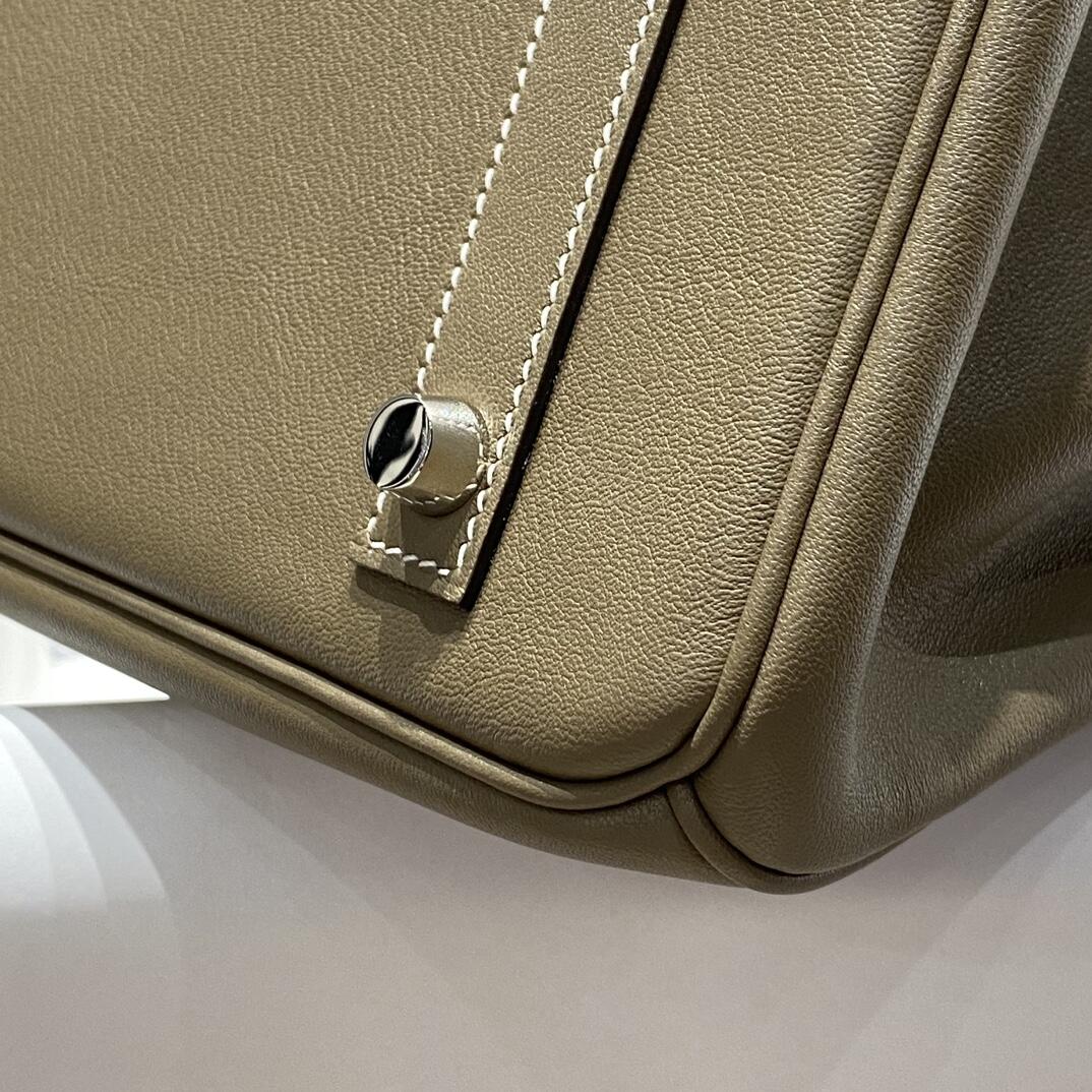 Hermès shoulder birkin 29 Elephant Gray customization