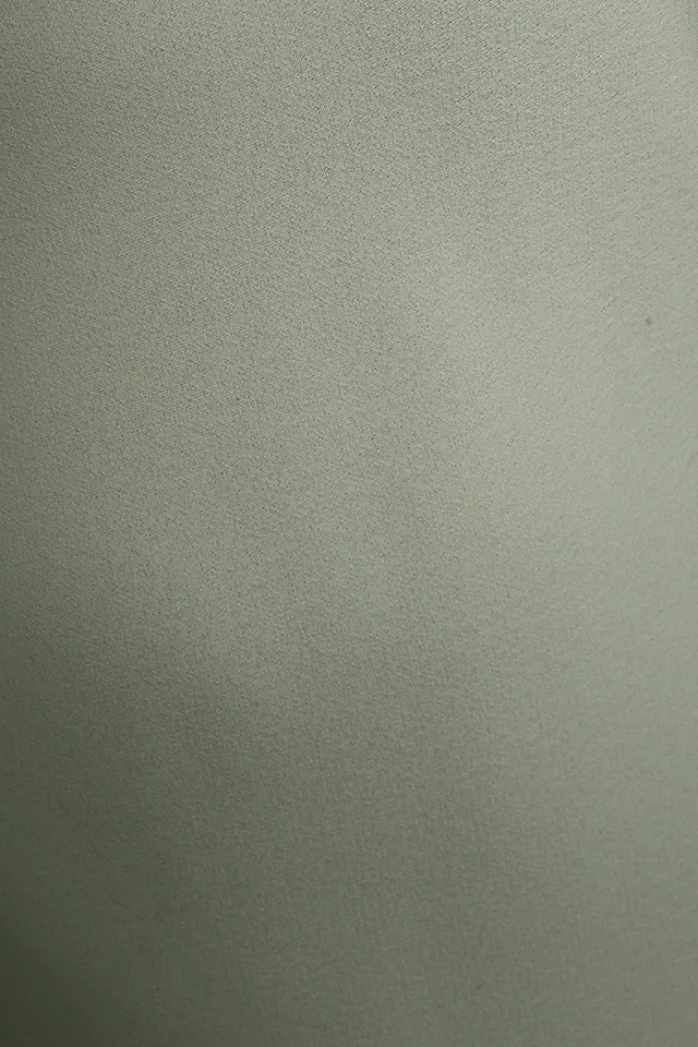 Deep-V Flutter-Sleeve Satin A-Line Gown MOSS