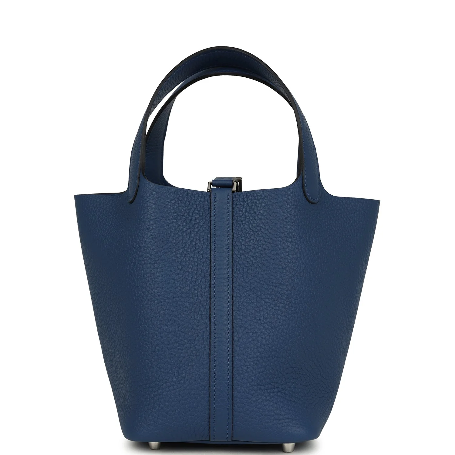 Hermes Picotin Lock 18 Bleu Tie Clemence Palladium Hardware