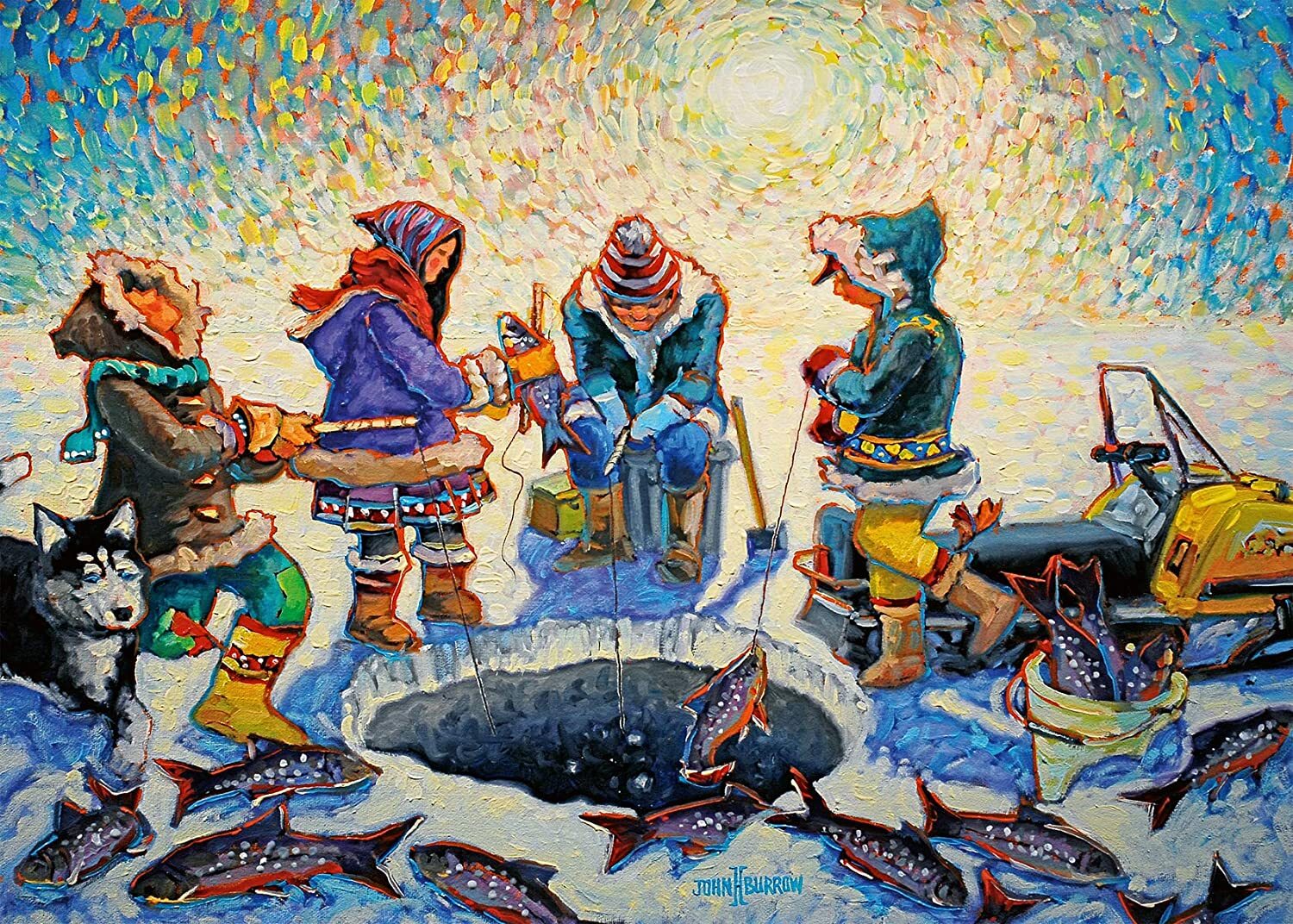 Canadian Collection Ice Fishing 1000 Piece Puzzle