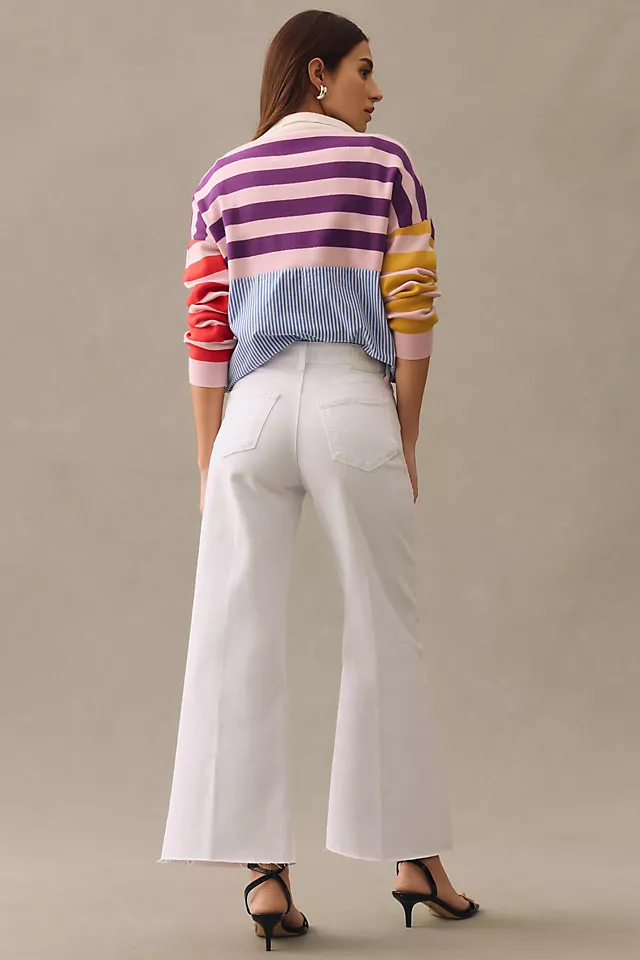 Paige Anessa Wide-Leg Crop Jeans CRISP WHITE