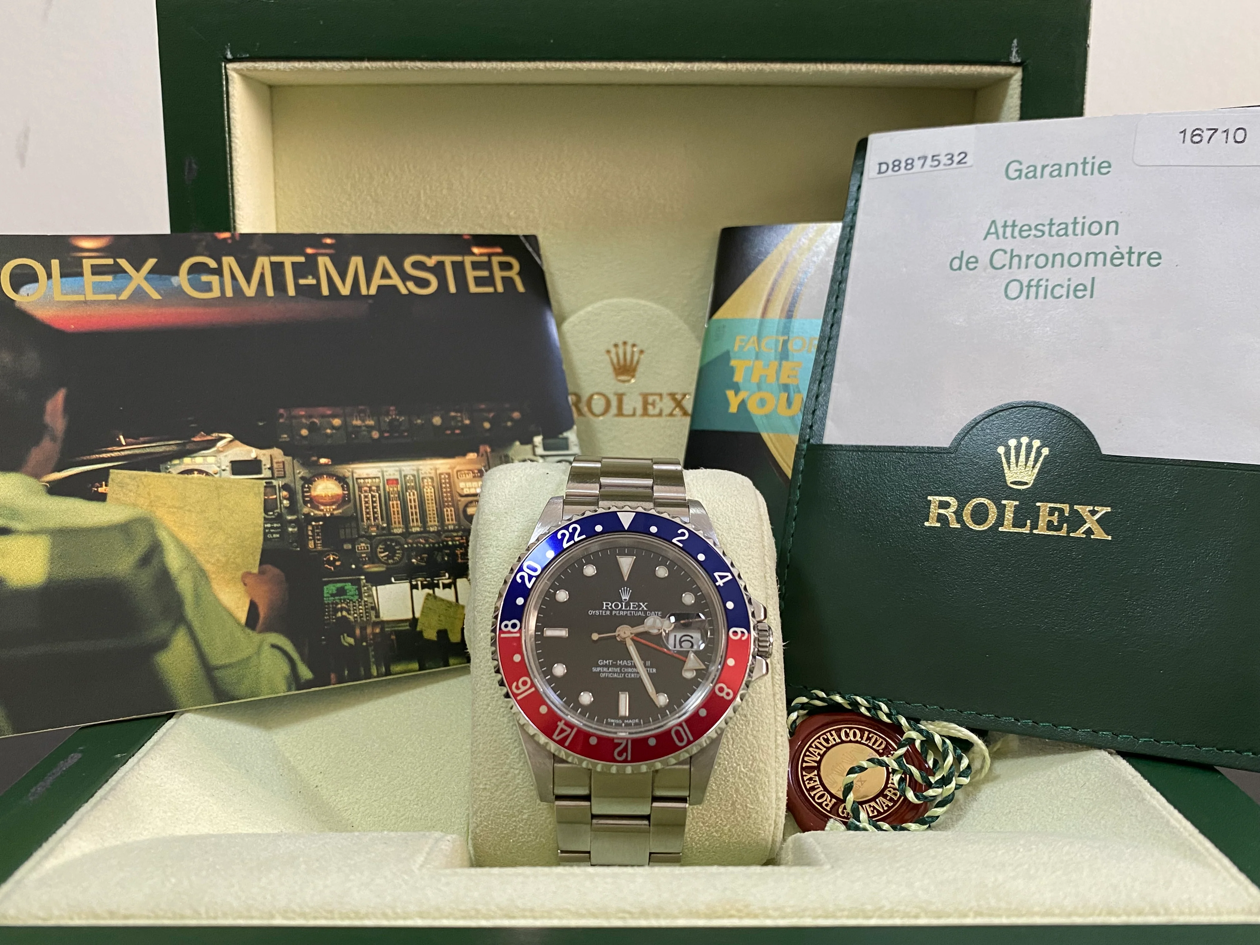 Rolex Steel GMT-Master II - D Serial - 