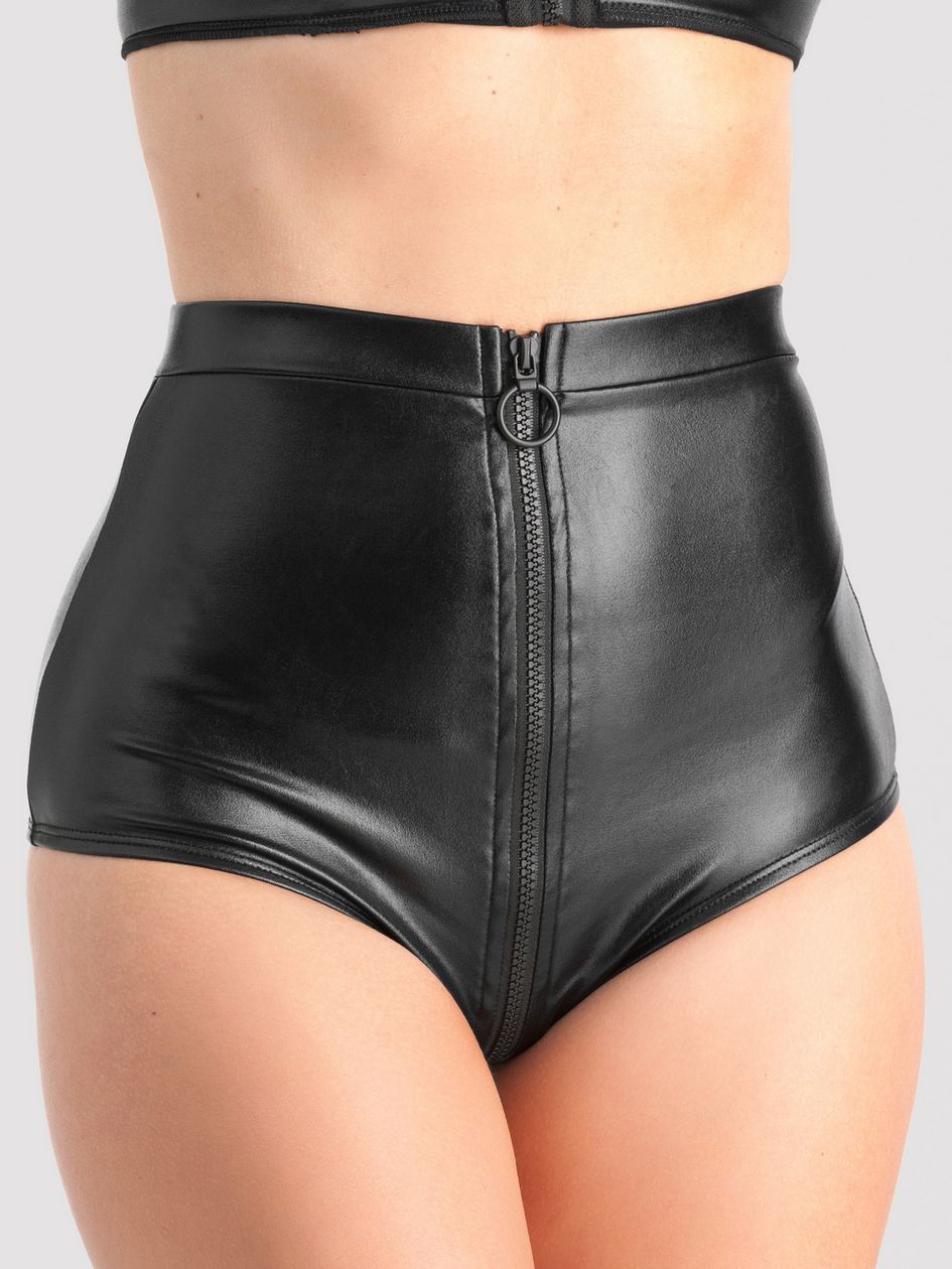 Lovehoney Fierce Wet Look High-Waisted Knickers