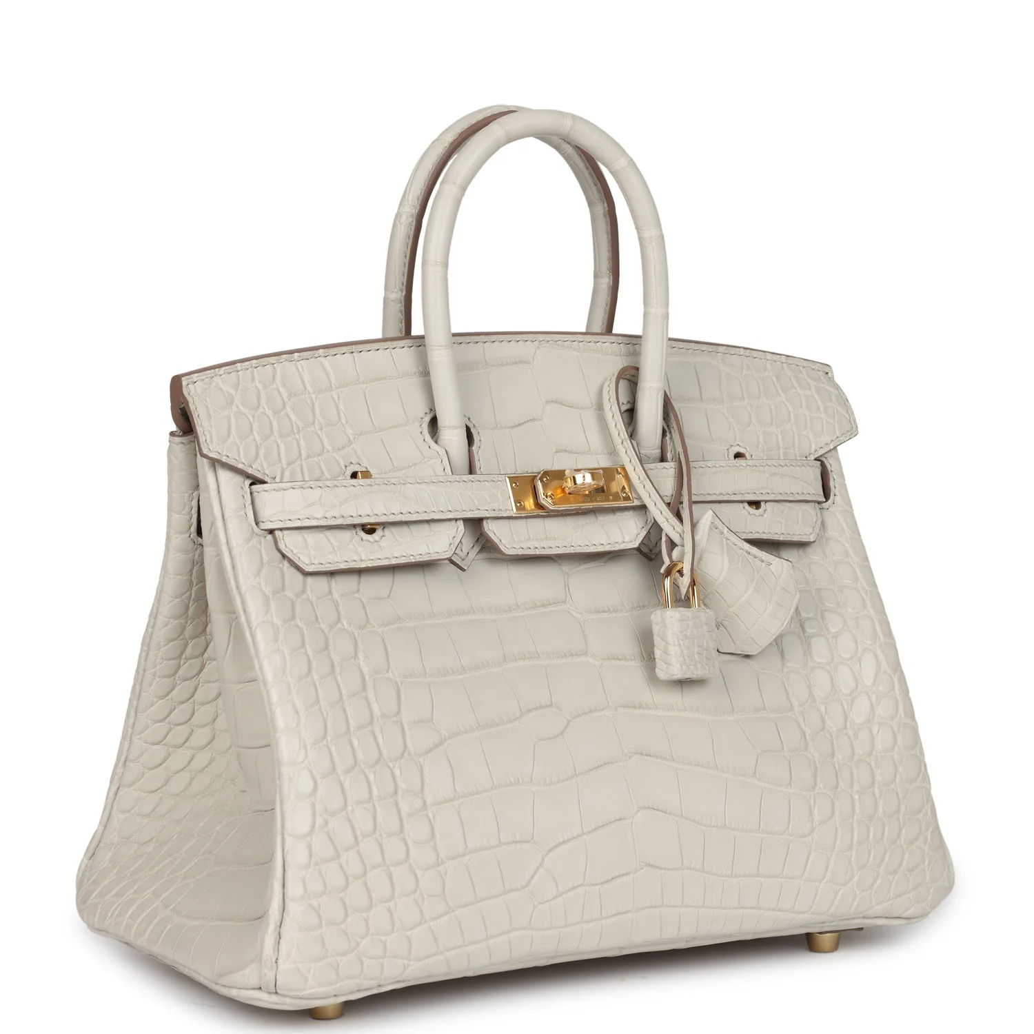 Hermes Birkin 25 Beton Matte Alligator Gold Hardware