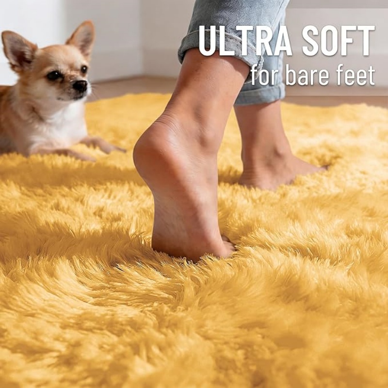 6x9 Machine Washable Large Area Rugs for Living Room, Bedroom