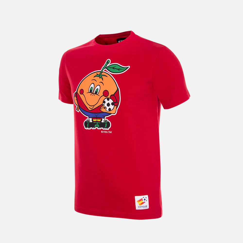 Spain 1982 World Cup Naranjito Mascot Kids T-Shirt
