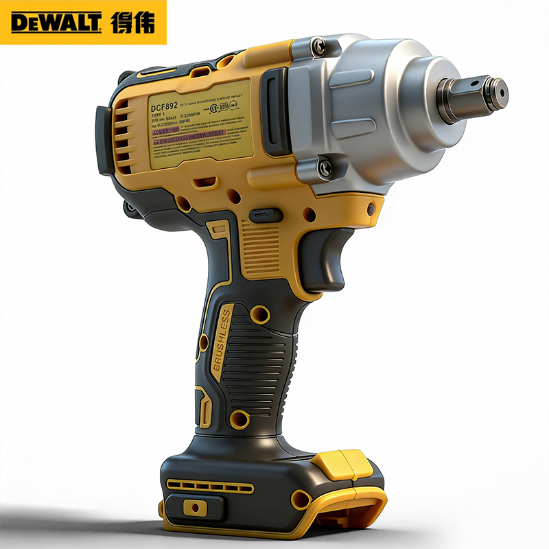 Dewalt DCF892 812N.m Brushless Electric Wrench Cordless Impact Drive High Torque Four-speed Industrial DIY 1/2 Drive 20v 6Ah