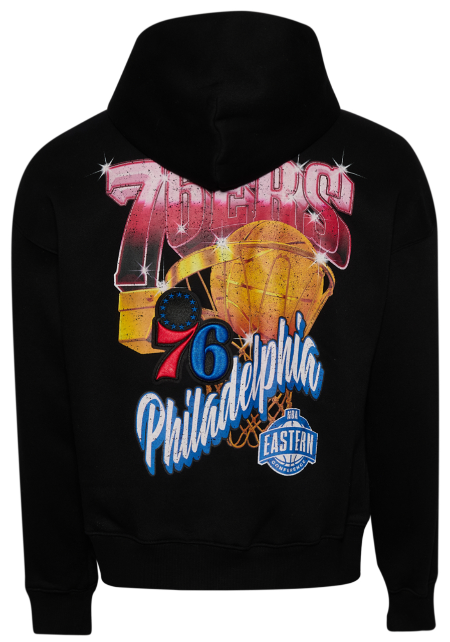 Pro Standard 76ers Gold Hoops Pro Full-Zip Hoodie