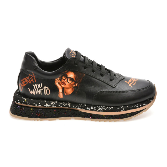 Pantofi sport GRYXX negri, 5962258, din piele naturala