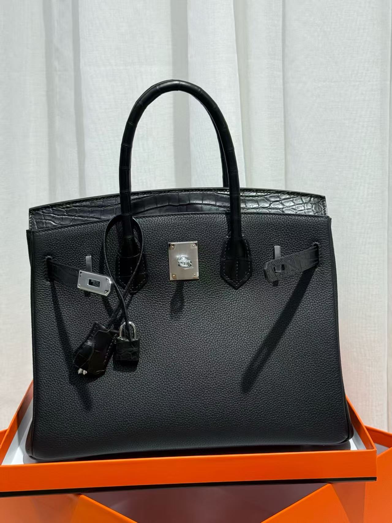 Hermes Kelly Sellier 25-30 Vert Rousseau Madame and Shiny Niloticus Crocodile Touch Silver Hardware