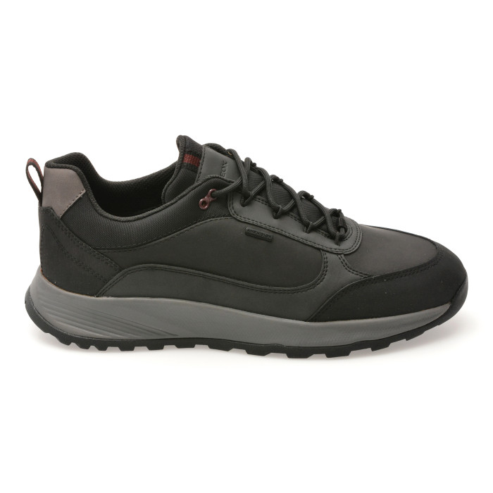 Pantofi sport GEOX negri, U55EZA, din piele ecologica